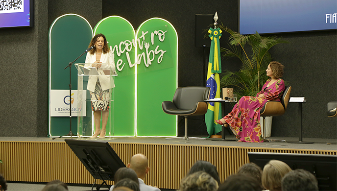 A aula magna do curso foi com a ministra Edilene Lôbo, primeira magistrada negra do TSE